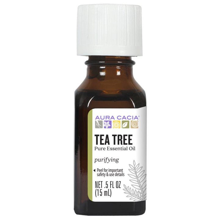 Aura Cacia - Essential Oil Blend Purifying Roll-on Tea Tree, 0.31 FO - (Pack of 4)