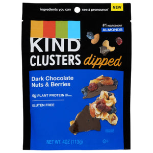 Kind - Cluster Dark Chocolate Nuts & Berries 4 OZ - Pack of 8