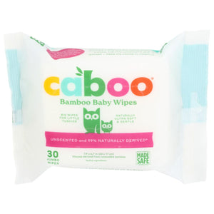 Caboo - Wipe Baby Bamboo Flip Top, 30 PacK (Pack of 12)