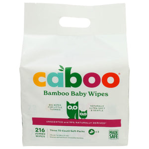 Caboo - Bamboo Wipe Baby Bundle, 216 Wipes