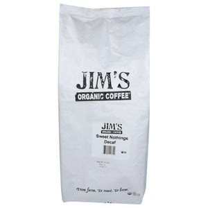 Jim's Organic - Medium Light Roast Decaffeinated Whole Bean Sweet Nothin