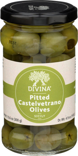 Divina - Olive Castelvetrano Pitted, 4.4 Oz (Pack of 6)