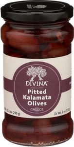 Divina - Olive Kalamata Pitted, 6 Oz (Pack of 6)