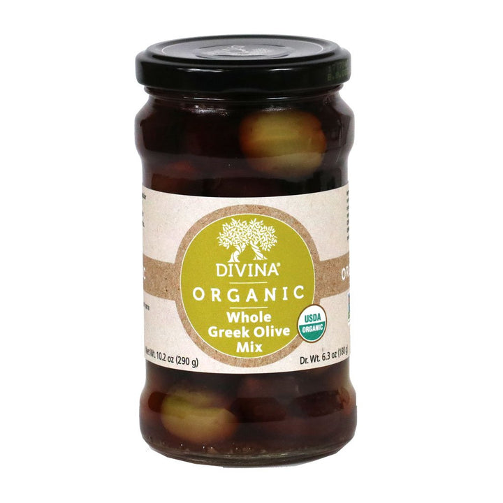 Divina - Organic Olive Mix Greek, 6.36 Oz (Pack of 6)