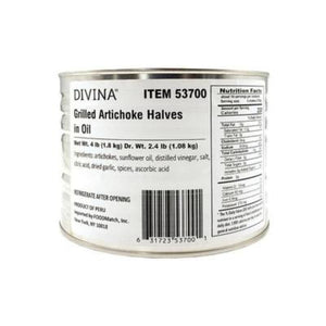 Divina - Grilled Artichoke Halves In Oil, 4 Lbs