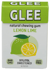 Glee Gum - Gum Sugar-free Lemon Lime, 16 Piece (Pack of 12)