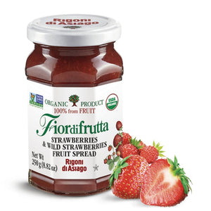 Rigoni Di Asiago - Fiordifrutta Organic Fruit Spread Strawberries & Wild Strawberries - 8.82oz