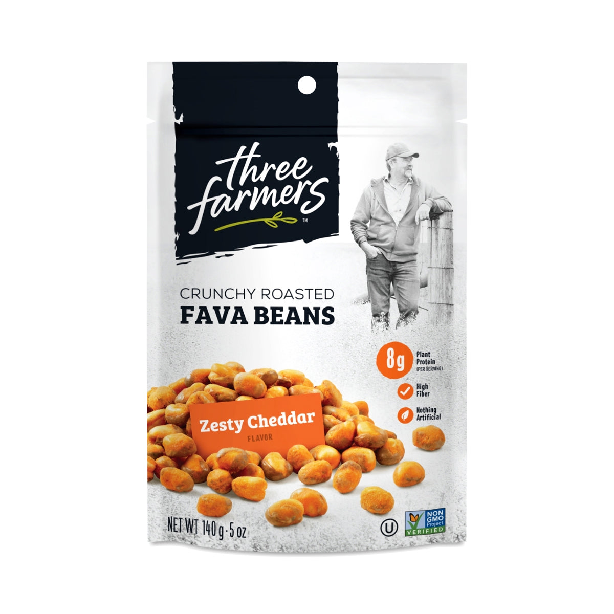 Three Farmers Foods Inc Beans Roasted Fava Zesty 5 Oz Pack Of 6
