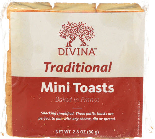 Divina - Traditional Toasts Mini - Original, 2.82oz (Pack of 24)