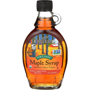 Coombs Family Farms - Organic Maple Syrup Grade A Amber Rich, 8 Floz