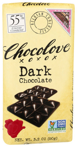 Chocolove - Dark Chocolate Bar, 3.2 Oz (Pack Of 12)