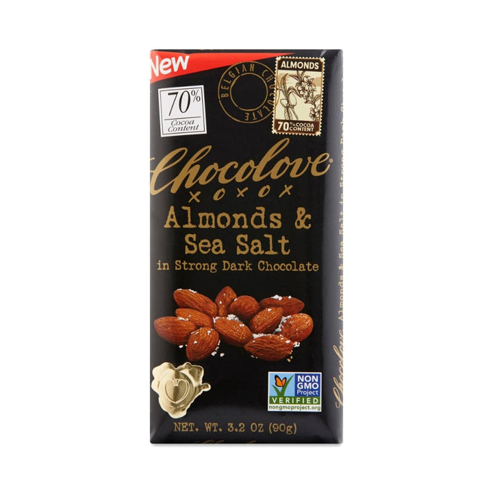 Chocolove - Almonds & Sea Salt In Dark Chocolate, 3.2 Oz