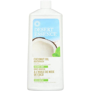 Desert Essence - Mouthwash Coconut Oil Mint, 16 Floz