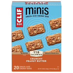 Clif - Energy Bar Minis Crunchy Peanut Butter, 20 Bars