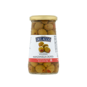 Delallo - Stuffed Manzanilla Olives, 5.75 oz pack of 12