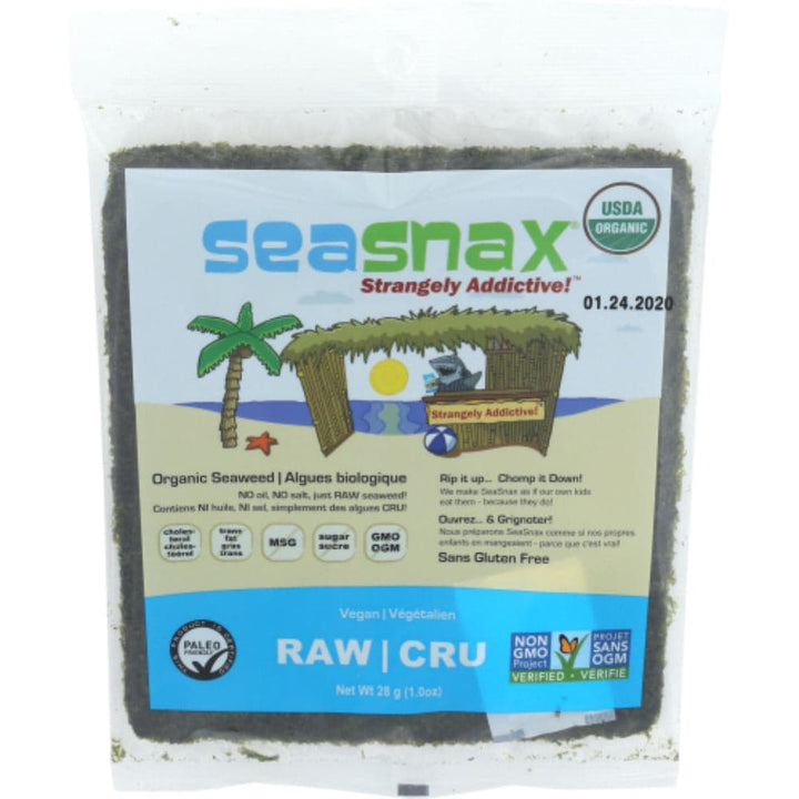 Seasnax - Organic Raw Nori Seaweed Snack