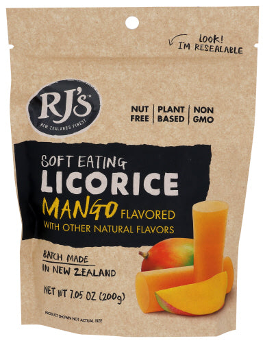 RJ’s Licorice Soft Eating Mango 7 Oz - Pack Of 8