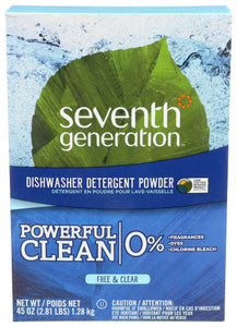 Seventh Generation Dishwash Auto Pwdr Fr Clr 45 Oz - (Pack of 12)