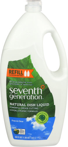 Seventh Generation Dishwash Liq Free & Clear 50 Oz - Pack Of 3