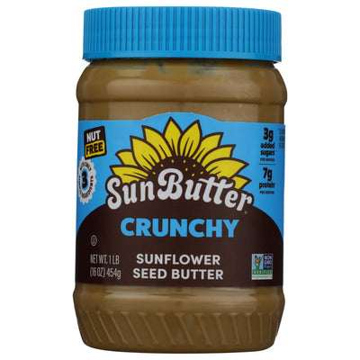 Sunbutter Natur - Nut Butter - Sunflower, 16oz (Pack of 6)