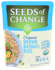 Seeds Of Change Rice Basmati Brown 8.5 Oz - Pack Of 12