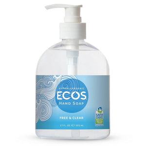 Ecos - Hypoallergenic Hand Soap, Free & Clear, 17 fl oz