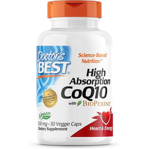 Doctors Best - High Absorption Coq10 100 Mg, 30 Capsules