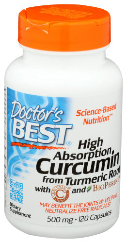 Doctors Best - Hi Absorb Curcumin 500Mg, 120 Capsules (Pack Of 1)