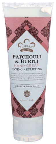 Nubian Heritage - Patchouli & Buriti Hand Cream - 4floz