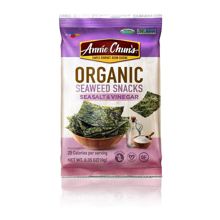 Annie Chun's - Organic Seaweed Snacks Sea Salt & Vinegar, 10g