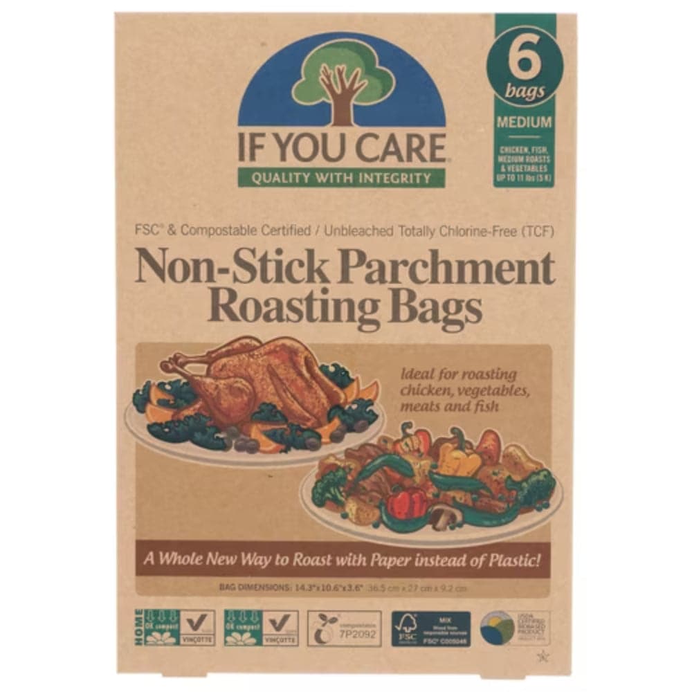 If You Care - Parchment Roasting Bags - Original, 6bg (Pack of 8)
