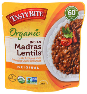 Tasty Bite Entree Madras Lentil 10 Oz - Pack Of 6