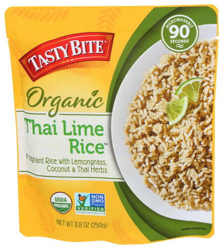 Tasty Bite Rice Thai Lime 8.8 Oz - Pack Of 6