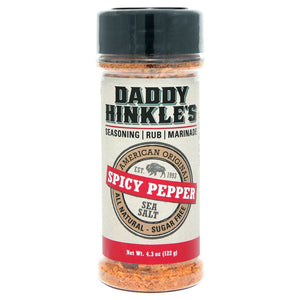 Daddy Hinkle - Sea Salt Spicy Pepper Seasoning, 4.3 Oz