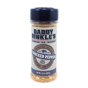 Daddy Hinkle'S - Seasoning/Rub/Marinade Sea Salt & Cracked Pepper, 4.3 Oz