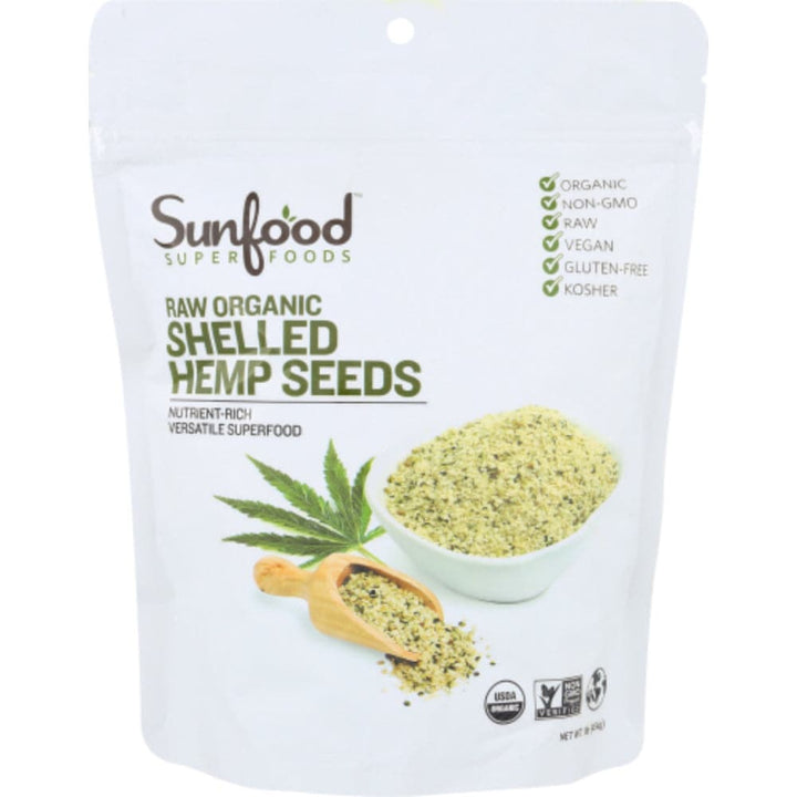 Sunfood Superfoods - Organic Shelled Hemp Seeds