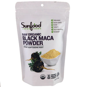 Sunfood Superfoods - Black Maca Powder Raw