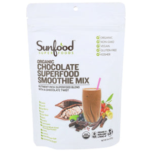 Sunfood Superfoods - Organic Chocolate Superfood Smoothie Mix