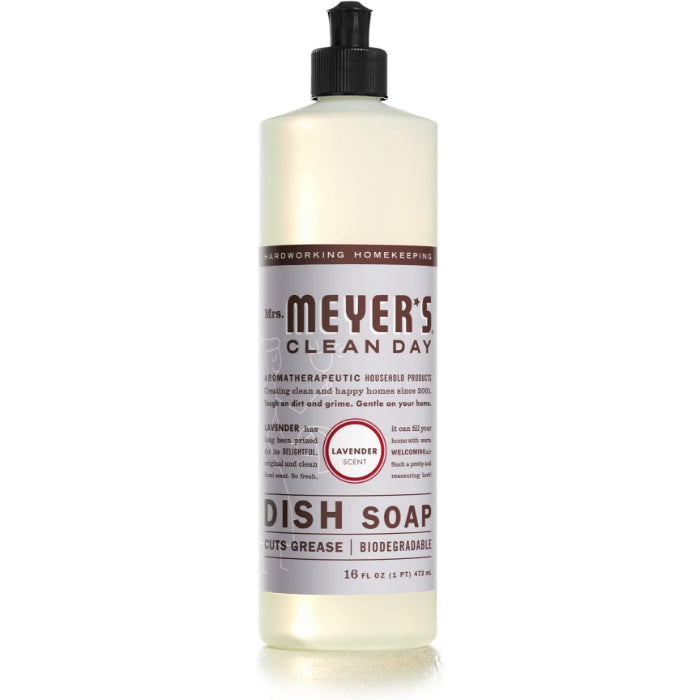 Mrs Meyers Clea - Dish Soap - Lavender, 16oz (Pack of 6)