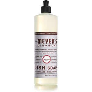 Mrs Meyers Clea - Dish Soap - Lavender, 16oz (Pack of 6)