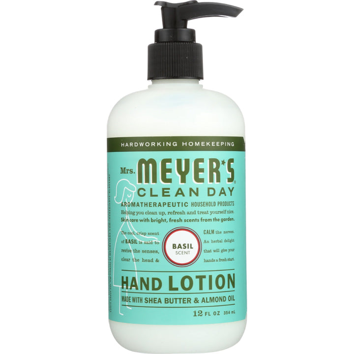 Mrs Meyers Clea - Hand Lotion - Basil, 12fo (Pack of 6)