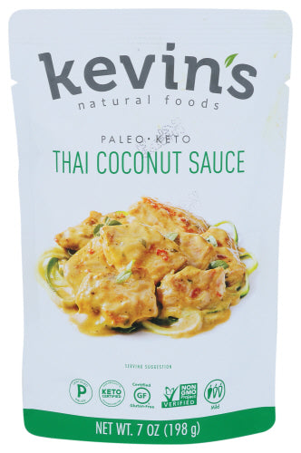 Kevins Natural - Foods Sauce Coconut Thai 7 Oz - Pack Of 12