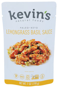 Kevins Natural - Foods Sauce Lemongrass Basil 7 Oz - Pack Of 12