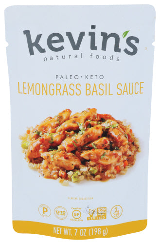 Kevins Natural - Foods Sauce Lemongrass Basil 7 Oz - Pack Of 12