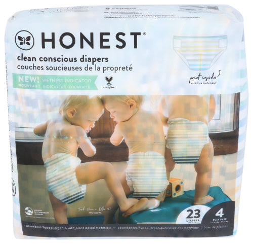 The Honest Company Diapers Orng Youcute Sz4 23 Pk - Pack Of 4