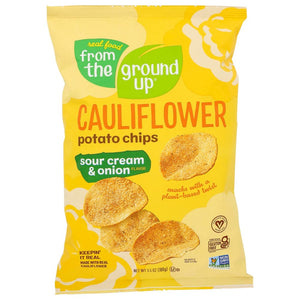 From the Ground up - Cauliflower Chips Sour Cream & Onion 3.5 OZ - (Pack of 12)