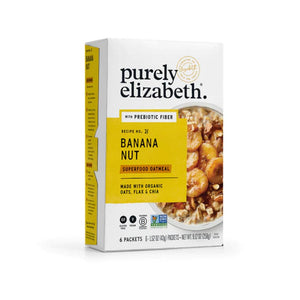 Purely Elizabeth - Organic Oats Flax & Chia Banana Oatmeal - 9.12oz