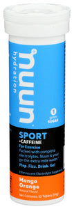 Nuun Sport Caffeinated Mango Orange 10 Tb - Pack Of 8