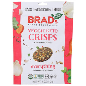 Brad's - Plant Based Everything Veggie Keto Crisps, 4 oz