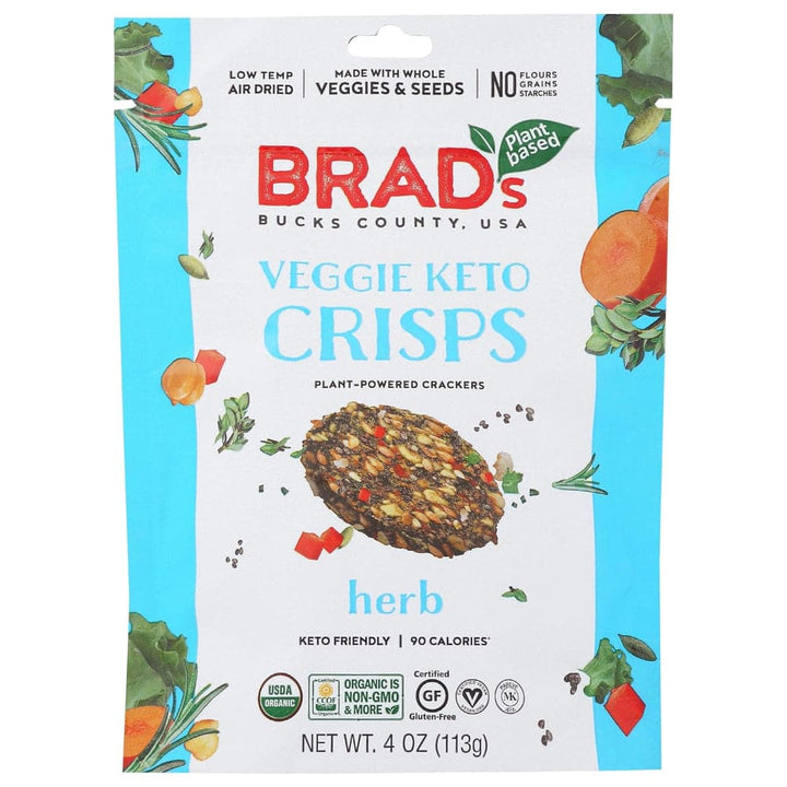 Brad's - Plant Based Herb Veggie Keto Crisps, 4 oz